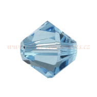 Swarovski korálky XILION 5328 8mm - Sluníčka - Aquamarine Swarovski korálky XILION 5328 8mm - Sluníčka - Aquamarine